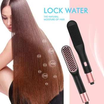 3 in 1 Straightener Brush Hair Straightening Brush Hair Straightening Comb Straightening Irons Portable Heating Irons Brush 
3 in 1 Straightener Brush Hair Straightening Brush Hair Straightening Comb Straightening Irons Portable Heating Irons Brush