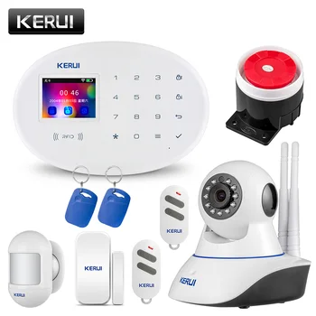 KERUI W20 Wireless Home Alarm Security IP Camera WIFI + GSM Security Alarm System Sensor Alarm Infrared Detector
KERUI W20 Wireless Home Alarm Security IP Camera WIFI + GSM Security Alarm System Sensor Alarm Infrared Detector