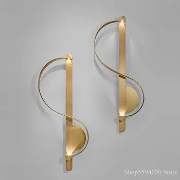American S-shaped Wall Lamp Simple Post-modern Living Room Decoration Wall Lamp Hotel Corridor Study Designer Lamparas Pared
American S-shaped Wall Lamp Simple Post-modern Living Room Decoration Wall Lamp Hotel Corridor Study Designer Lamparas Pared