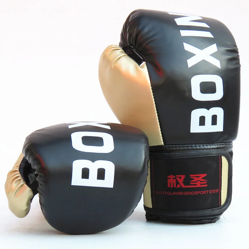 Женские/мужские Боксерские перчатки для взрослых и детей кожаные MMA Муай Тай