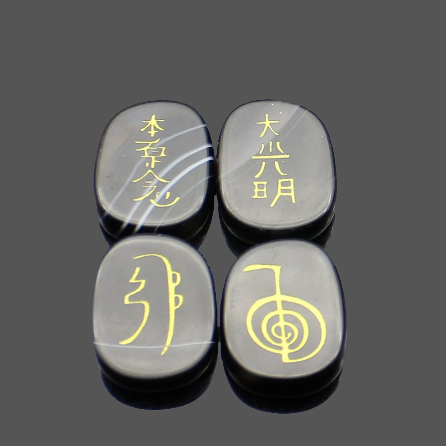 Natural Stone Obsidian Jewelry Japanese Religious Four Reiki Symbol Accessories Decoration Fortune Telling Divination Jewelry
Natural Stone Obsidian Jewelry Japanese Religious Four Reiki Symbol Accessories Decoration Fortune Telling Divination Jewelry