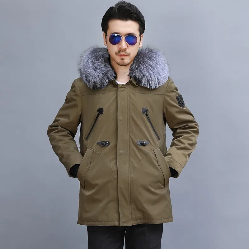 Winter Real Fox Fur Collar Mens Natural Rabbit Fur Lining Overcoat Plus Size 5XL Thick Warm Real Fur Coat Military Casual Parkas
Winter Real Fox Fur Collar Mens Natural Rabbit Fur Lining Overcoat Plus Size 5XL Thick Warm Real Fur Coat Military Casual Parkas