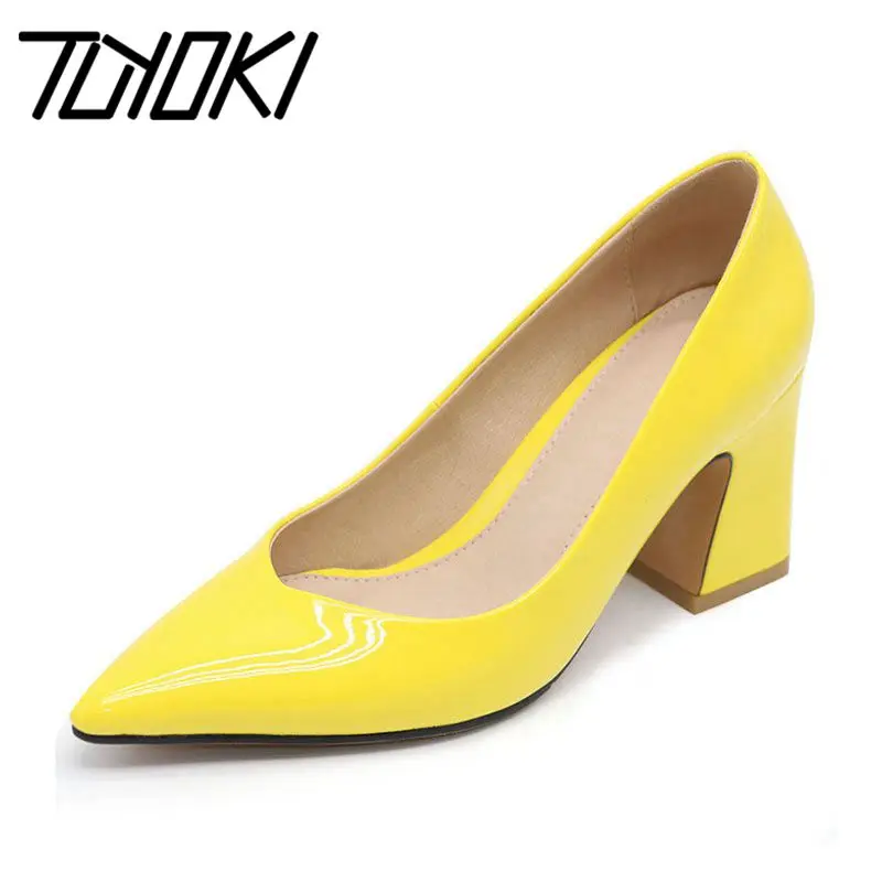Фото Tuyoki 7 Цвета женские туфли-лодочки с острым носком Туфли-лодочки Модная обувь на