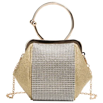 New Tide Bright Diamond Messenger Bag Evening Dress Handbag Evening Chain Bag Gold
New Tide Bright Diamond Messenger Bag Evening Dress Handbag Evening Chain Bag Gold