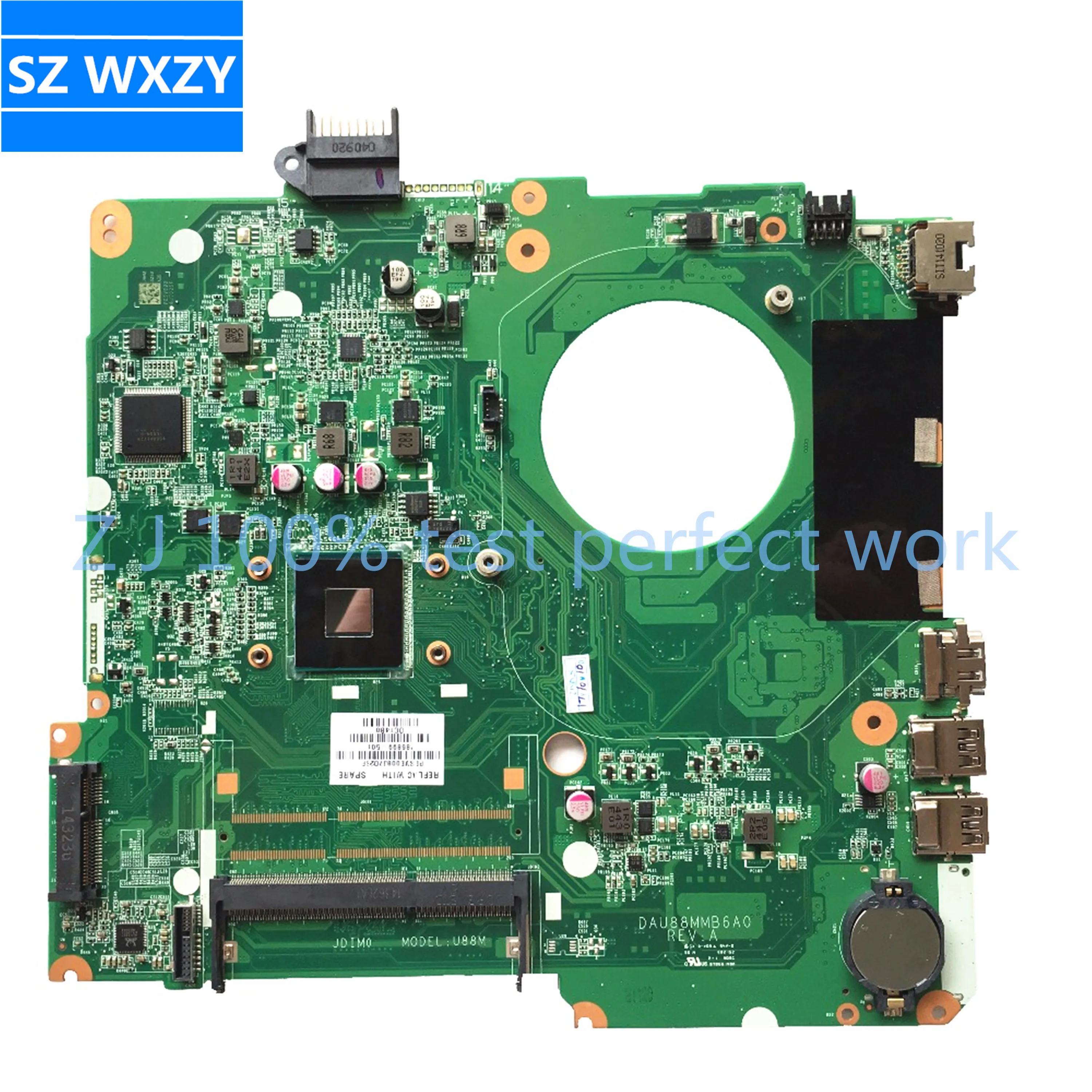 Материнская плата для ноутбука HP 15-F 786899-501 786899-001 del m0u88m DAU88MMB6A0 с процессором SR1YJ n2840