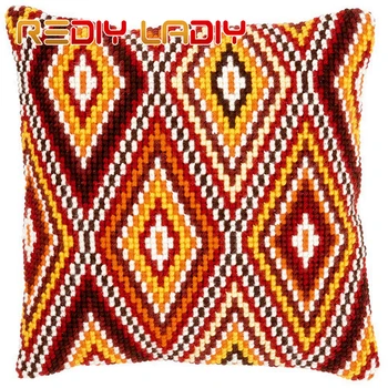 Cross Stitch Cushion Cover Ethnic Mandala Sofa Pillow DIY Chunky Cross-Stitch Kits 100% Acrylic Yarn Pillow Case Hobby & Crafts
Cross Stitch Cushion Cover Ethnic Mandala Sofa Pillow DIY Chunky Cross-Stitch Kits 100% Acrylic Yarn Pillow Case Hobby & Crafts