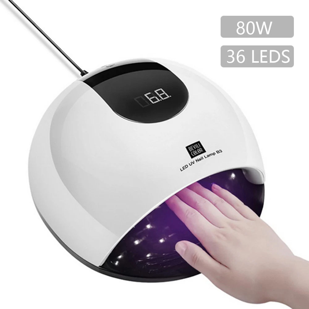 B3 Professional LED UV Lamp 80W Nail Dryer Polish Gel Dual Light Source Manicure Machine for Curing Nail Gel Art Salon Tool Hot
B3 Professional LED UV Lamp 80W Nail Dryer Polish Gel Dual Light Source Manicure Machine for Curing Nail Gel Art Salon Tool Hot
