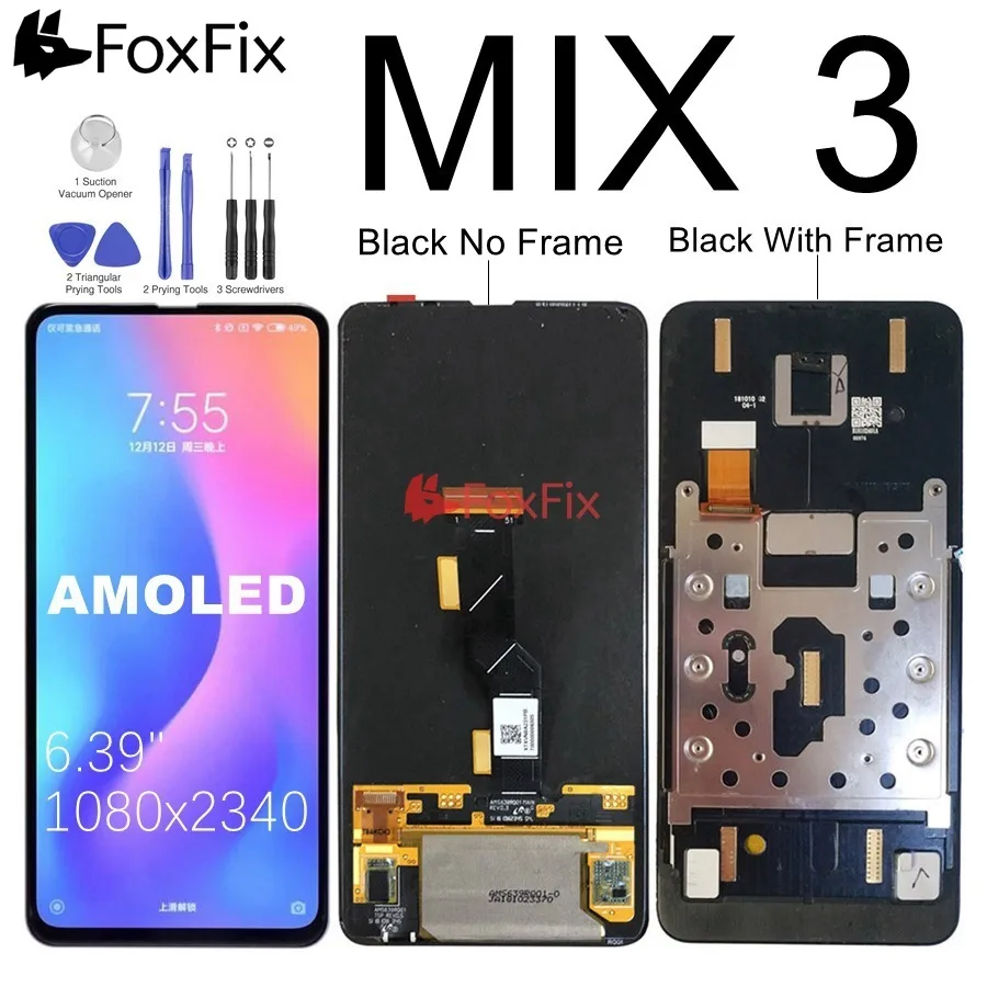 Super Amoled Display for Xiaomi Mi Mix 3 LCD Touch Screen Digitizer Assembly with Frame Mi Mix3 Lcd Screen Replacement
Super Amoled Display for Xiaomi Mi Mix 3 LCD Touch Screen Digitizer Assembly with Frame Mi Mix3 Lcd Screen Replacement