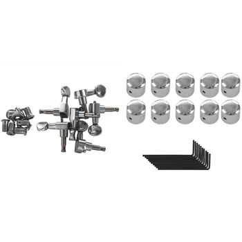 1 Set Electric Guitar String Quasi-Stringter Tuner String 6R & 1 Set e Guitar Speed Control Volume Knob Buttons
1 Set Electric Guitar String Quasi-Stringter Tuner String 6R & 1 Set e Guitar Speed Control Volume Knob Buttons