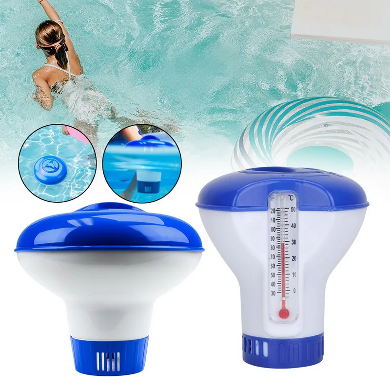 Swimming Pool Floating Chemical Chlorine Dispenser Home Clearn Tool Thermometer Disinfection Automatic Applicator Pump
Swimming Pool Floating Chemical Chlorine Dispenser Home Clearn Tool Thermometer Disinfection Automatic Applicator Pump