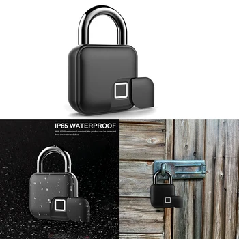 TIOODRE Multifunctional Smart Keyless Fingerprint Lock Waterproof Anti-Theft Security Padlock for Bicycle Bike Door waterproof
TIOODRE Multifunctional Smart Keyless Fingerprint Lock Waterproof Anti-Theft Security Padlock for Bicycle Bike Door waterproof