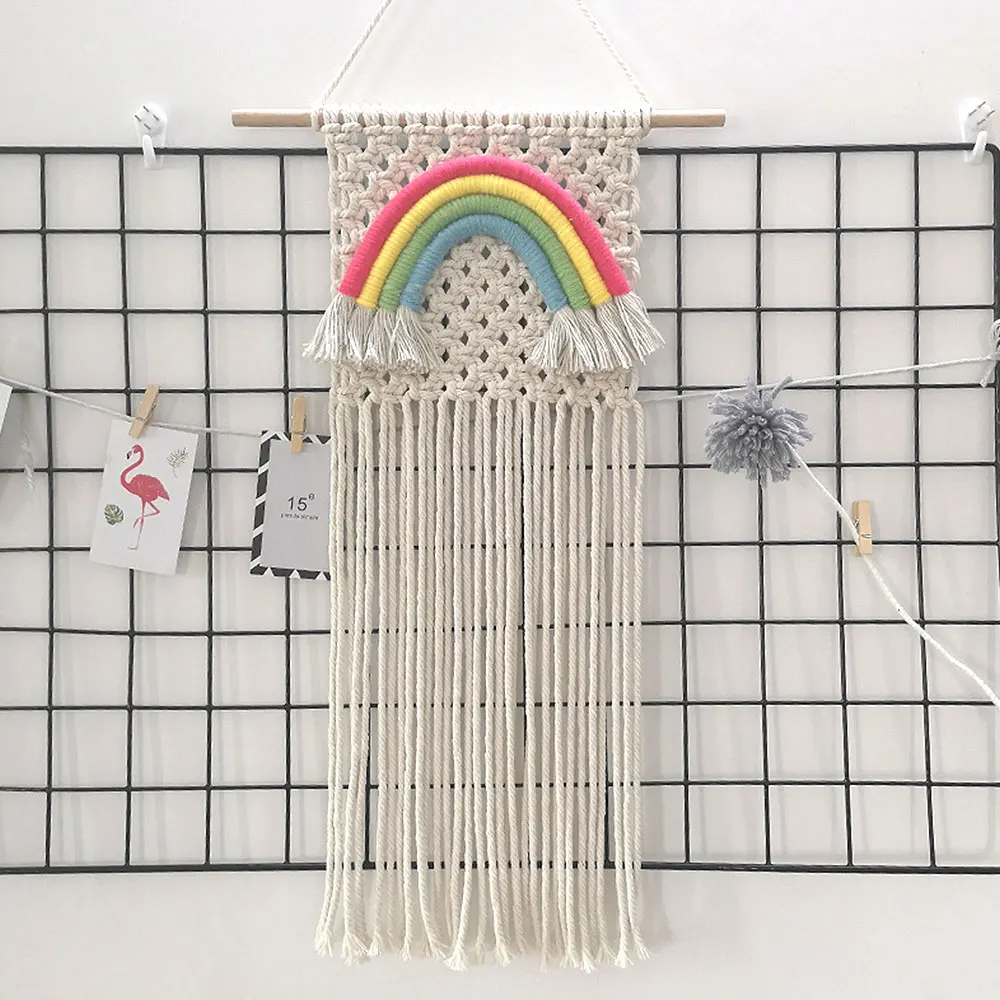 High Quality Hanging Decoration Woven Wall Hanging Rainbow Decoration Bohemian Home Art Decor for Bedroom Living Room Gallery
High Quality Hanging Decoration Woven Wall Hanging Rainbow Decoration Bohemian Home Art Decor for Bedroom Living Room Gallery