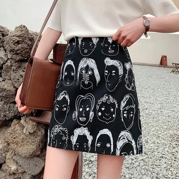 Creative Women Skirts Fashion Characters Printed 2019 New Women Skirt Sexy High Waist Slim Mini Skirts
Creative Women Skirts Fashion Characters Printed 2019 New Women Skirt Sexy High Waist Slim Mini Skirts