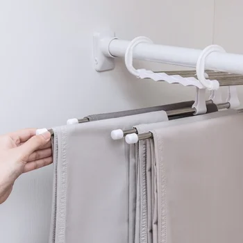 5-in-1 Stainless Steel Magic Pants Rack Multi-function Folding Multi-layer Storage Rack White Home Garden home。
5-in-1 Stainless Steel Magic Pants Rack Multi-function Folding Multi-layer Storage Rack White Home Garden home。