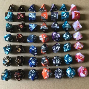 7pcs /set dice D4-D20 multi-face game dice 5 colors desktop multi-faceted suit acrylic plastic toy set
7pcs /set dice D4-D20 multi-face game dice 5 colors desktop multi-faceted suit acrylic plastic toy set