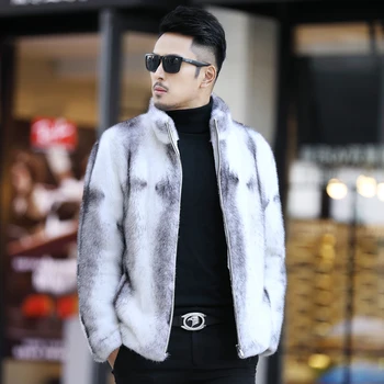 Cross mink fur coat men's whole mink fur jacket Winter new style stand collar zipper jacket fashionable and warm
Cross mink fur coat men's whole mink fur jacket Winter new style stand collar zipper jacket fashionable and warm