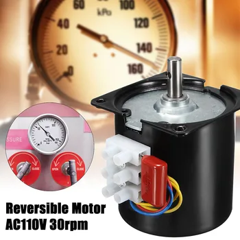 1 Pc Black Small Motor AC 110V 14W 30RPM/min 50HZ Low Speed Reversible Synchronous Motor For Monitor PTZ Electric Equipment
1 Pc Black Small Motor AC 110V 14W 30RPM/min 50HZ Low Speed Reversible Synchronous Motor For Monitor PTZ Electric Equipment
