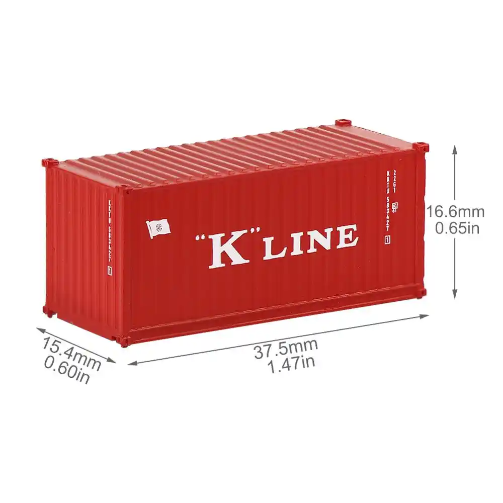 different n scale 20 foot container 20ft shipping container