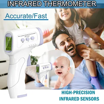 Clinical thermometer LCD digital non-contact infrared thermometer forehead temperature tool (English version) термометр 50*
Clinical thermometer LCD digital non-contact infrared thermometer forehead temperature tool (English version) термометр 50*