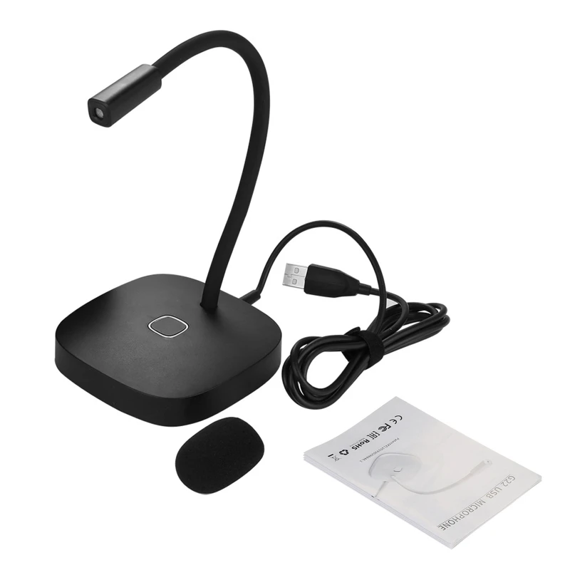 2020 New USB Desktop Microphone for PC and Mac with Mute Button Compatible with Any Computer Professional Desktop Microphone
2020 New USB Desktop Microphone for PC and Mac with Mute Button Compatible with Any Computer Professional Desktop Microphone