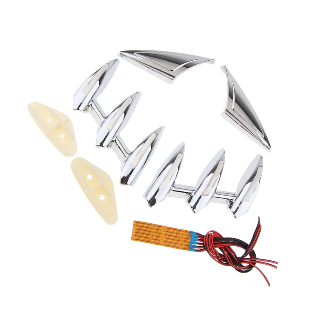 Motorcycle Front Fender Trim Cover Turn Signal Light Trims FOR Honda Gold Wing GL1800 01-11 Motorcycle Front Fender Trim Cover Turn Signal Light Trims FOR Honda Gold Wing GL1800 01-11