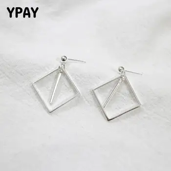 YPAY Simple Geometric Square Earrings for Women Female Real 925 Sterling Silver Dangle Earring Brinco Fine Jewelry Gift YME088
YPAY Simple Geometric Square Earrings for Women Female Real 925 Sterling Silver Dangle Earring Brinco Fine Jewelry Gift YME088