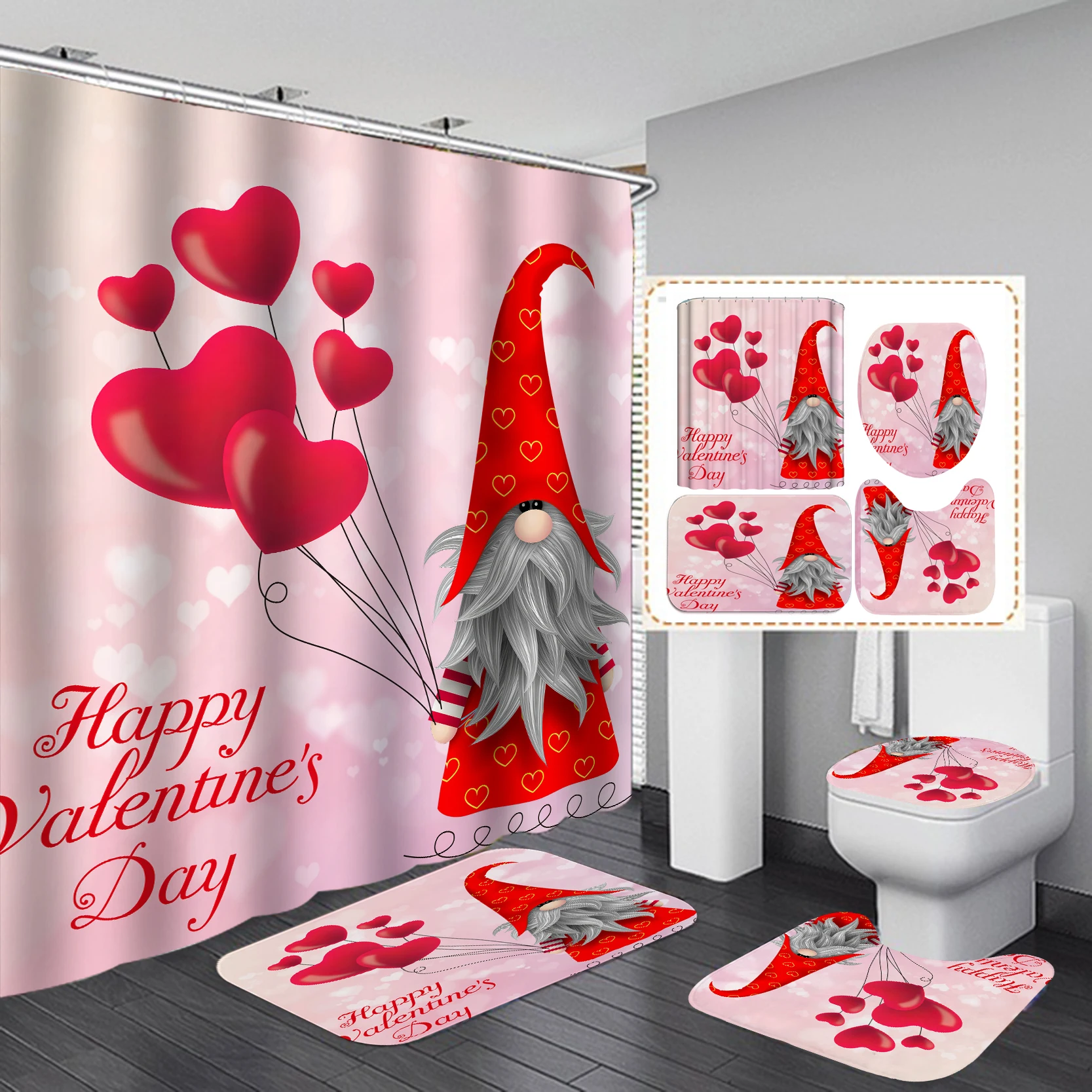 Занавеска для душа с мультяшным Санта-Клаусом, домашнее рождественское украшение с крючком, водонепроницаемая душевая занавеска, Рождественский комплект для ванной
Занавеска для душа с мультяшным Санта-Клаусом, домашнее рождественское украшение с крючком, водонепроницаемая душевая занавеска, Рождественский комплект для ванной