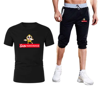 2020 fashion cartoon logo T-shirt hip-hop men's T-shirt shorts 2-piece set men's T-shirt sports suit men's casual wear suit
2020 fashion cartoon logo T-shirt hip-hop men's T-shirt shorts 2-piece set men's T-shirt sports suit men's casual wear suit