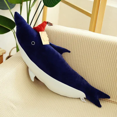 

lovely shark plush toy very soft cotton doll sofa cushion throw pillow birthday gift h1544