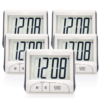 5-Pack Digital Kitchen Timer / Cooking Timer with Large Display, Loud Alarm, netic Support, Retractable Stand
5-Pack Digital Kitchen Timer / Cooking Timer with Large Display, Loud Alarm, netic Support, Retractable Stand