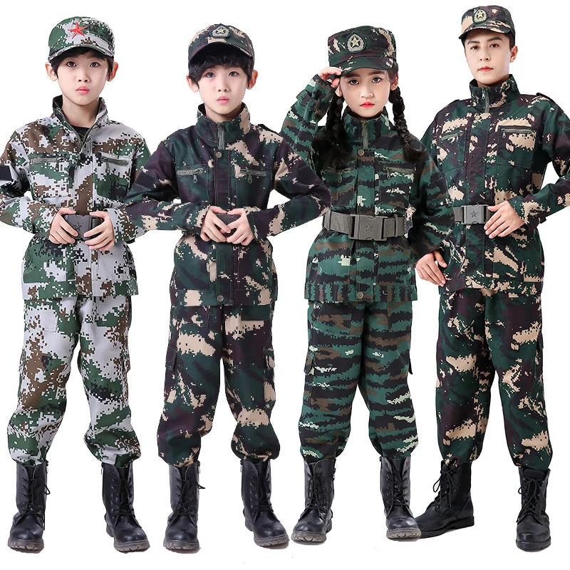 3pcs New Halloween Fancy Kids Army Soldier Cosplay Costumes Military Uniform Boys Camouflage Combat Training Jackets 110-180cm 
3pcs New Halloween Fancy Kids Army Soldier Cosplay Costumes Military Uniform Boys Camouflage Combat Training Jackets 110-180cm