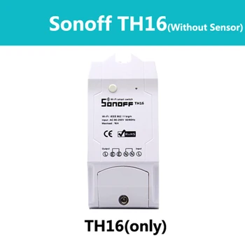 Hot Sale Sonoff TH16 WiFi Smart Switch 16A Temperature and Humidity Sensor Smart Home Remote Controller
Hot Sale Sonoff TH16 WiFi Smart Switch 16A Temperature and Humidity Sensor Smart Home Remote Controller