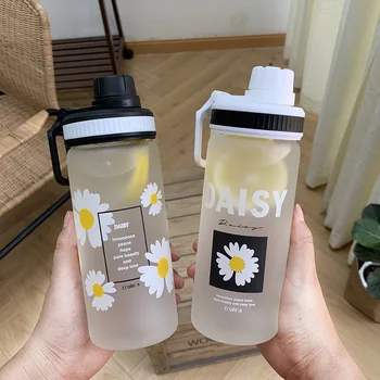 The Beginning of Korean Version of the Simple Daisy Print Frosted Glass Cup Portable Handle Students Sports Cup Bulk Cup
The Beginning of Korean Version of the Simple Daisy Print Frosted Glass Cup Portable Handle Students Sports Cup Bulk Cup
