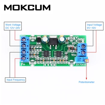 Frequency Voltage Converter F/V Converter 0-1KHz to 0-5V Frequency to Voltage Module Analog Voltage Signal
Frequency Voltage Converter F/V Converter 0-1KHz to 0-5V Frequency to Voltage Module Analog Voltage Signal