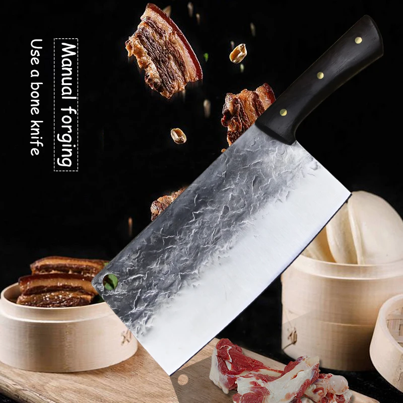 PEGASI Hand forging chopper household kitchen knife set meat knife bone knife chef's special slicing knife
PEGASI Hand forging chopper household kitchen knife set meat knife bone knife chef's special slicing knife