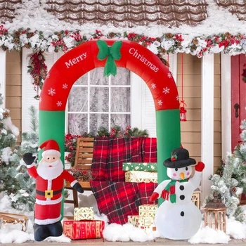 New Year Xmas 240cm Giant Arch Santa Claus Snowman Inflatable Garden Yard Archway Christmas Ornaments Festival Party Props Decor
New Year Xmas 240cm Giant Arch Santa Claus Snowman Inflatable Garden Yard Archway Christmas Ornaments Festival Party Props Decor