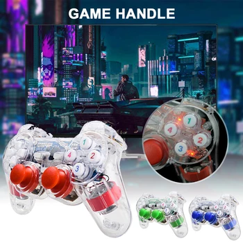 USB Transparent Joystick Vibrating Joystick Retro Gaming Controller for WIN2000/XP/7/8/10 switch controller game control for pc
USB Transparent Joystick Vibrating Joystick Retro Gaming Controller for WIN2000/XP/7/8/10 switch controller game control for pc