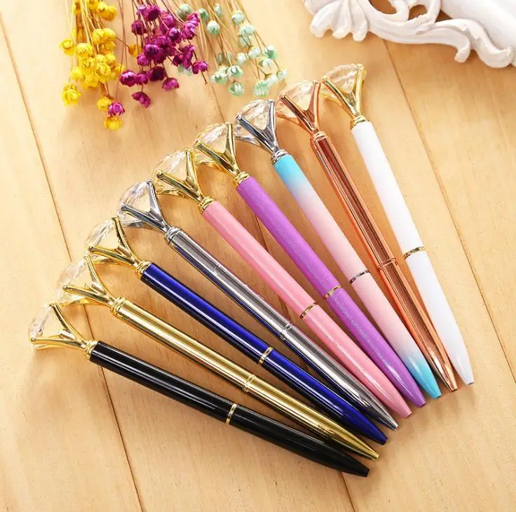 Crystal Big Diamond Roller Ballpoint Pen Office Supplies Retail Wedding Gifts Wholesale 
Crystal Big Diamond Roller Ballpoint Pen Office Supplies Retail Wedding Gifts Wholesale