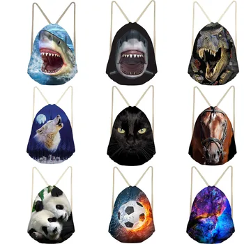 Unisex Drawstring Bag Polyester Shark Dinosaur Cat Galaxy 3D Print String Backpack for Male Women Light Folding Bag
Unisex Drawstring Bag Polyester Shark Dinosaur Cat Galaxy 3D Print String Backpack for Male Women Light Folding Bag