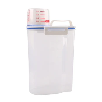 2L Plastic Cereal Dispenser Storage Box Kitchen Food Grain Rice Container PP Multifunctional FPing
2L Plastic Cereal Dispenser Storage Box Kitchen Food Grain Rice Container PP Multifunctional FPing