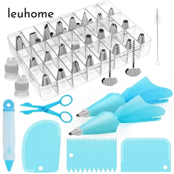 33/37/42Pcs Cake Tools Icing Piping Tips Nozzle Set Cake Decorating Tools Set With Silicone Patry Bag Cake Scraper Flower Nail
33/37/42Pcs Cake Tools Icing Piping Tips Nozzle Set Cake Decorating Tools Set With Silicone Patry Bag Cake Scraper Flower Nail