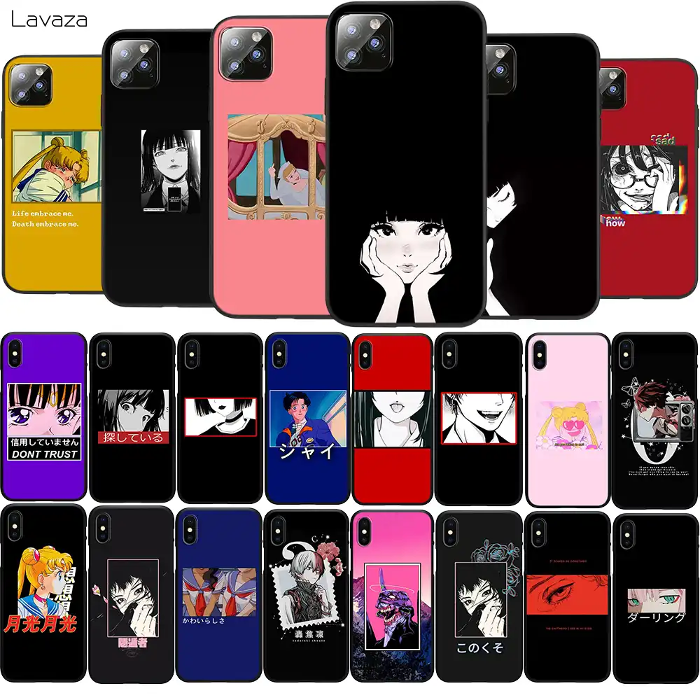 アニメ十代の少女アニメーションiphone 5 5s Se 6 6s 7 8プラス Xr Xs 11プロマックスtpuケース Gooum