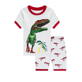 Wholesale Summer Boys Short Sleeve Pajamas Sets Kids Round Neck Cartoon Dinosaur Print Sleepwear Children's Like Pajamas 2-7 Y
Wholesale Summer Boys Short Sleeve Pajamas Sets Kids Round Neck Cartoon Dinosaur Print Sleepwear Children's Like Pajamas 2-7 Y