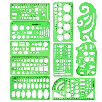 10 Pcs Measuring Plastic Templates Circle Template Geometric Drawing Templates Building Jewelry Design Formwork Rulers
10 Pcs Measuring Plastic Templates Circle Template Geometric Drawing Templates Building Jewelry Design Formwork Rulers