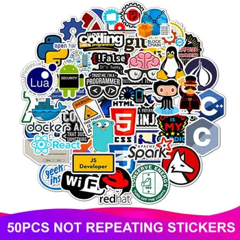 50pcs/Pack Waterproof PVC Programmer Geek Java Stickers Skateboard Suitcase Snowboard Phone Laptop Sticker Kids Classic Toy
50pcs/Pack Waterproof PVC Programmer Geek Java Stickers Skateboard Suitcase Snowboard Phone Laptop Sticker Kids Classic Toy