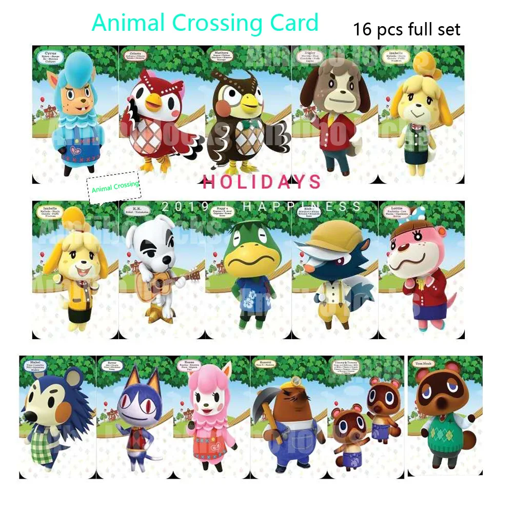 Animal Crossing Card Amiibo locks NFC Card Work For Switch Latest Data 16 pcs full set
Animal Crossing Card Amiibo locks NFC Card Work For Switch Latest Data 16 pcs full set