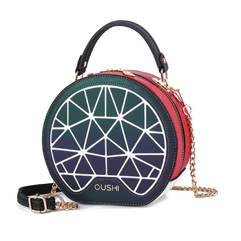 Women's bag 2020 summer new ladies' oblique shoulder bag Korean version gradually discolored cute little round bag 
Women's bag 2020 summer new ladies' oblique shoulder bag Korean version gradually discolored cute little round bag