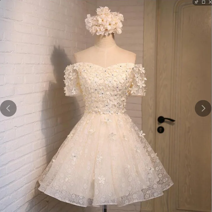BacklakeGirls Vestidos Para Graduacion 2019 V Neck Off Shoulder Short Sleeves A Line 3D Flower Mini Graduation Dresses
BacklakeGirls Vestidos Para Graduacion 2019 V Neck Off Shoulder Short Sleeves A Line 3D Flower Mini Graduation Dresses
