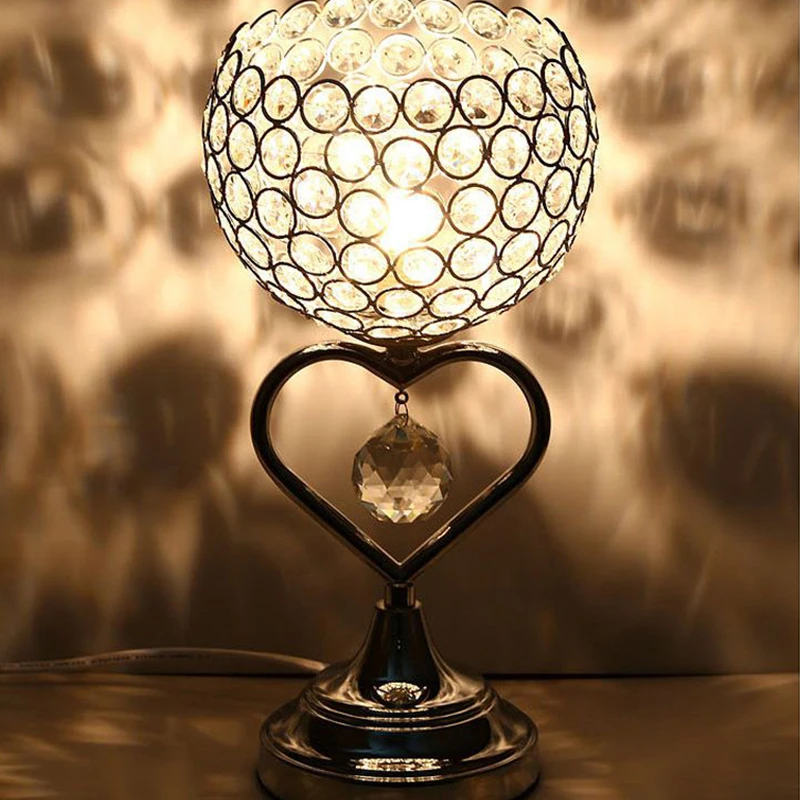 1Pc Creative Minimalist Crystal Table Lamp Romantic Heart-shaped Bedroom Desk Light
1Pc Creative Minimalist Crystal Table Lamp Romantic Heart-shaped Bedroom Desk Light