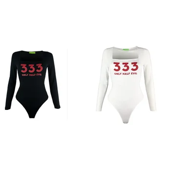 Surge Women Bodysuit Summer 2020 Fashion 333 Bodysuit Black and 333 Bodysuit White Long Sleeve Straight Neck Blouse
Surge Women Bodysuit Summer 2020 Fashion 333 Bodysuit Black and 333 Bodysuit White Long Sleeve Straight Neck Blouse